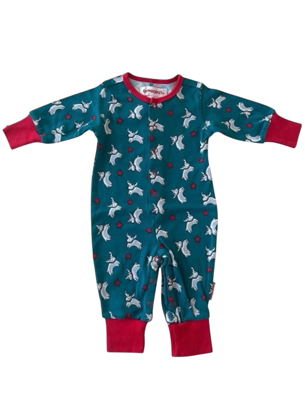 Vintage 90s Christmas Reindeer Baby Sleeper